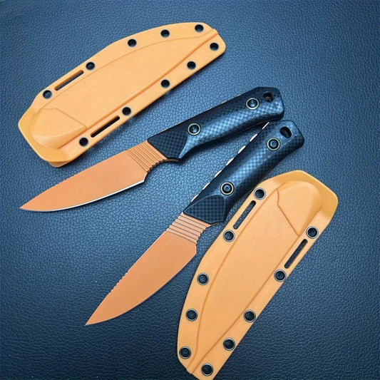 DIY Supplies Fixed Blade Knife D2 Steel with Santoprene Sheath