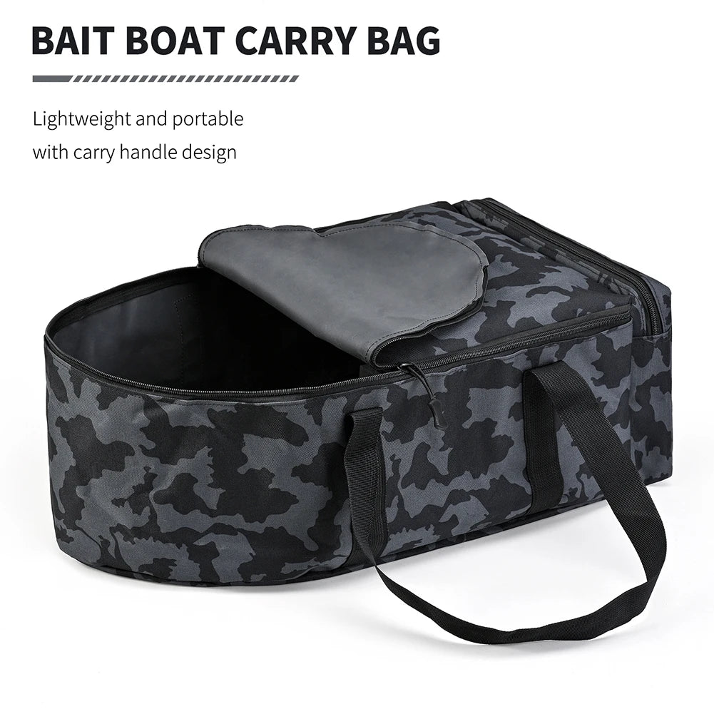 Bait Boat Carry Bag Water Repellent Fishing Tackle Bag Double Zipper Bait Boat Storage Bag with Handle Fishing Equipment